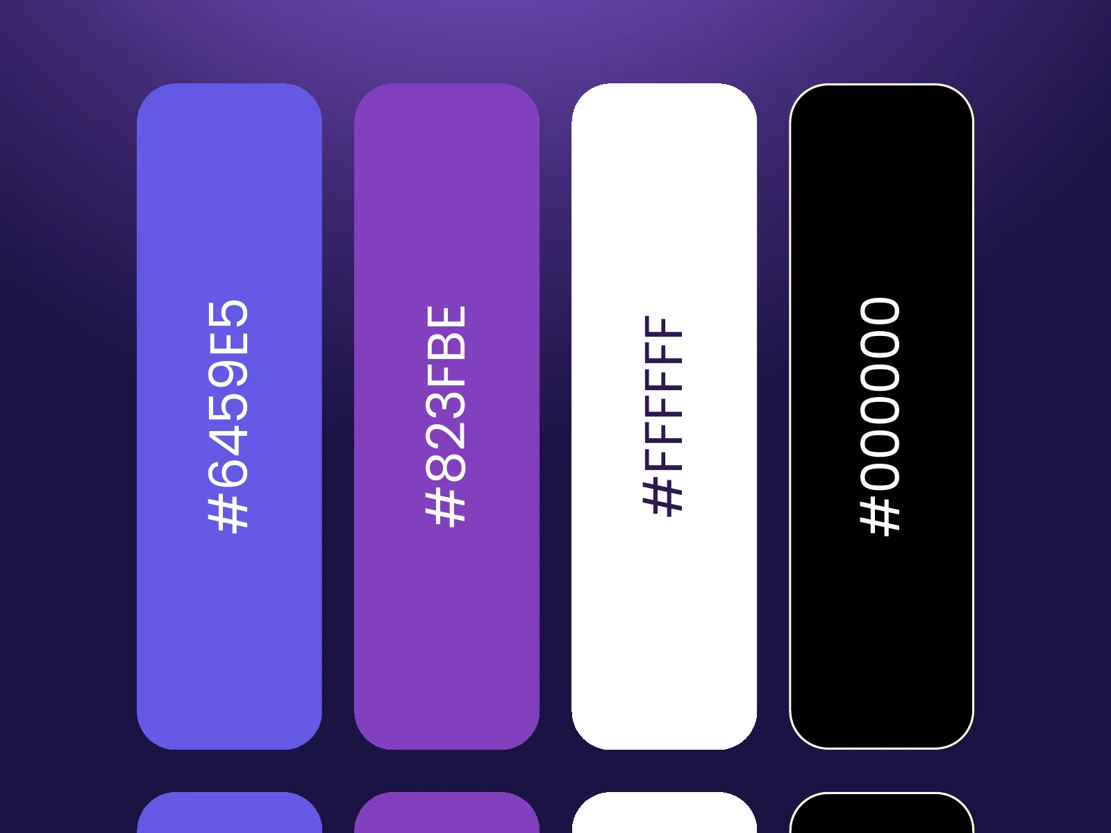 Paleta da ACCESS Internet em violeta, roxo, branco e preto